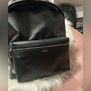 SAINT LAURENT LEATHER BACKPACK